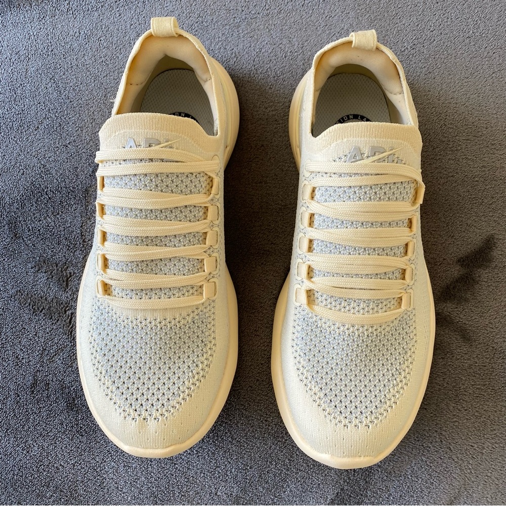 APL Women's Sneakers in Pale Yellow/Cream